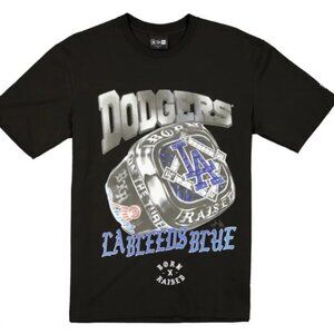 Born x Raised LA Dodgers Championship Ring Black T-Shirt